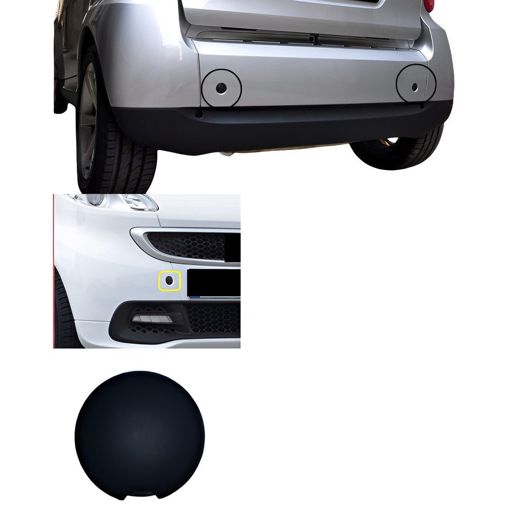 Tampa Reboque Parachoque Dianteiro Traseiro Smart Fortwo 2007 2008 2009 2010 2011 2012 2013 2014 2015