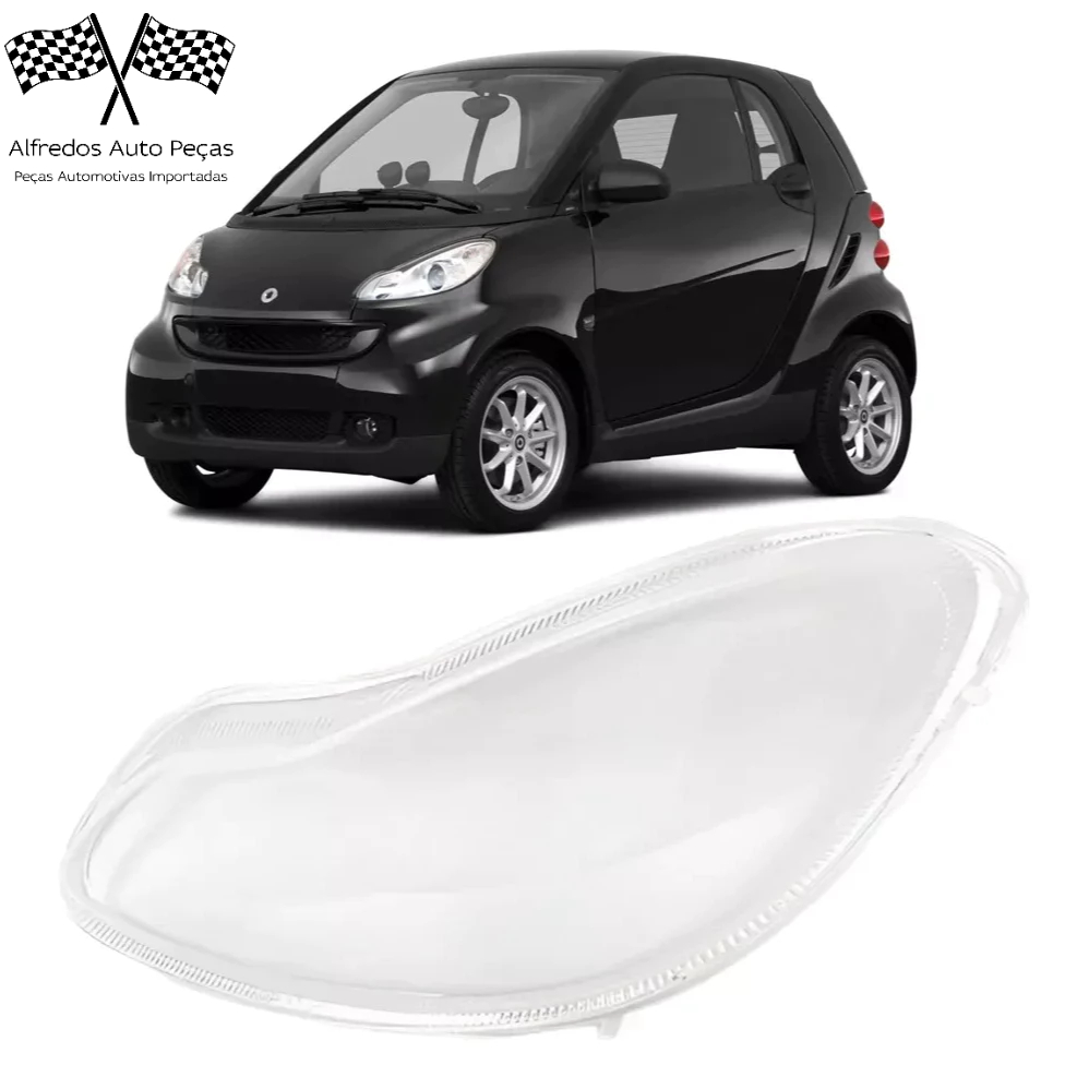 Lente Farol Esquerdo Smart Fortwo 2008 2009 2010 2011 2012 2013 2014 2015 Esquerdo Motorista