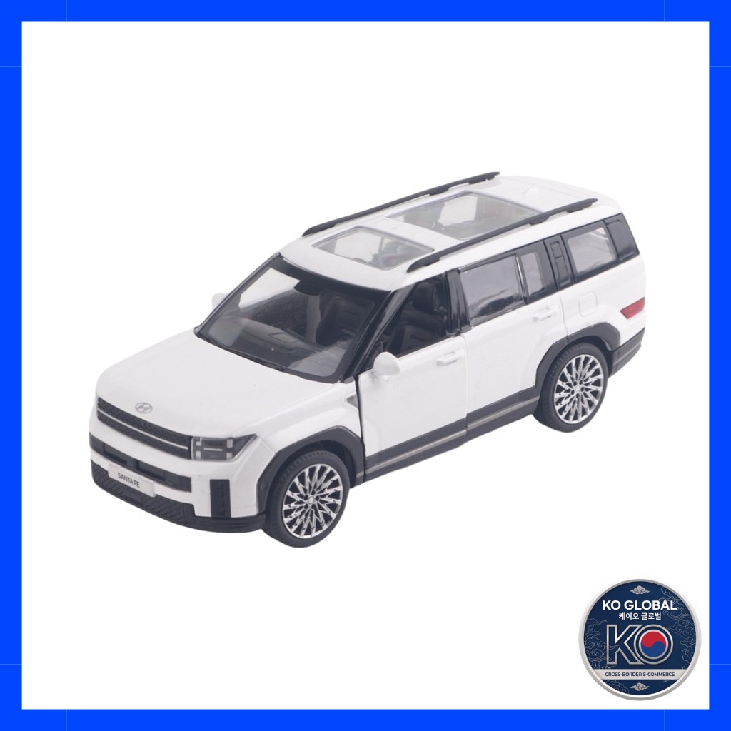[Coréia] 🇰🇷 [Hyundai] Mini Carro Fundido Santafe , 1 Unidade/Coreano Pramodel/Modelo Em Miniatura