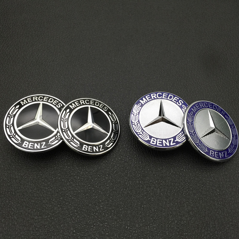 Mercedes-Benz Mesh Small Label Novo Estilo CE S-Class S350 S400 S600 E300 Logotipo da grade dianteira Logotipo do carro