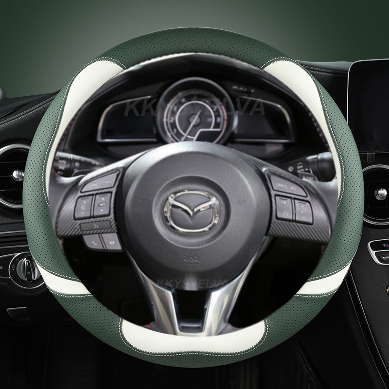 Napa Capa De Couro Para Volante De Carro , Mazda 2 3 Axela 2013-2016 6 Atenza 2014-2017 CX-5 2017 2018 , Acessórios Auto
