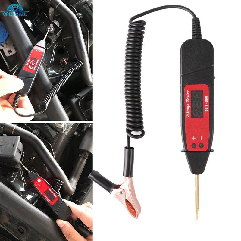 OM Universal 5-36 V LCD Digital Circuit Tester Medidor De Tensão Pen Truck Car Scanner Sonda De Alimentação Ferramenta D