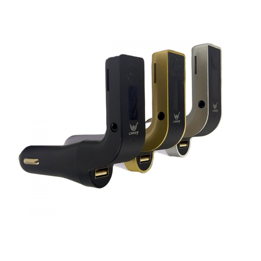 Carregador Transmissor Veicular CARG7 - Bluetooth MP3 PenDrive P2 Tela DIGITAL A-G5077