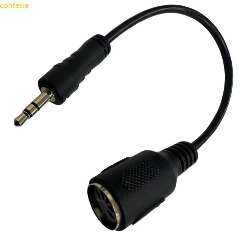 contessa Professional 3 5mm Para DIN 5 Pinos Fêmea Adaptador Som Fone Ouvido