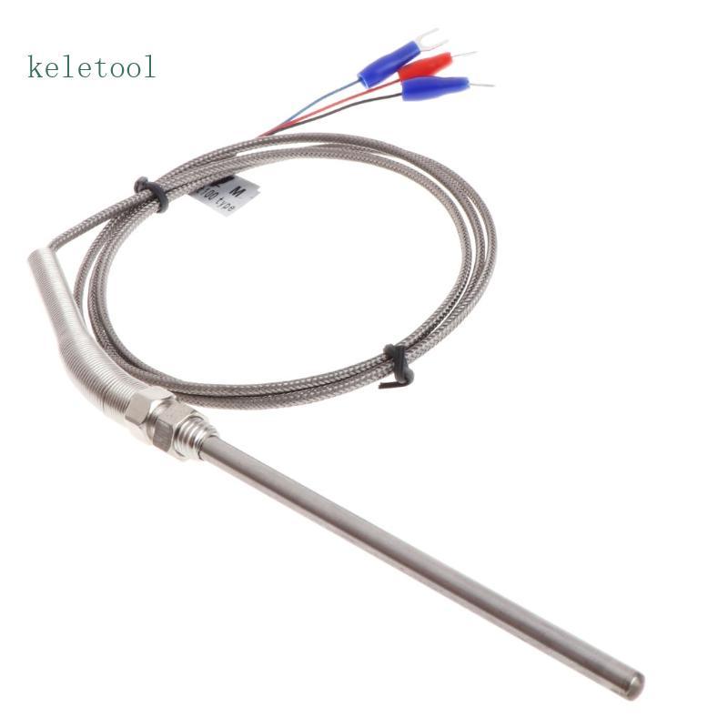 Kele Professional Pt100 Termopar Rosca Comprimento 1 Metro-Sonda 5mm X 100mm