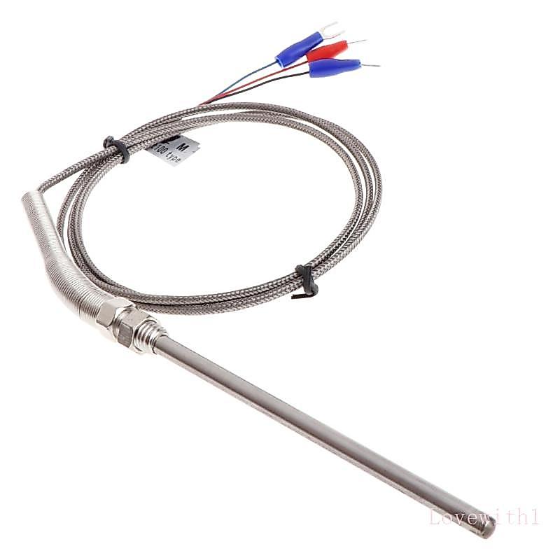 LOVE Professional Pt100 Termopar Rosca Comprimento 1 Metro-Sonda 5mm X 100mm