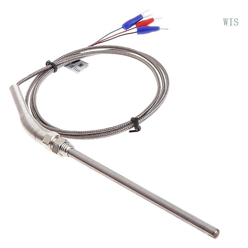 WIS Professional Pt100 Termopar Rosca Comprimento 1 Metro-Sonda 5mm X 100mm