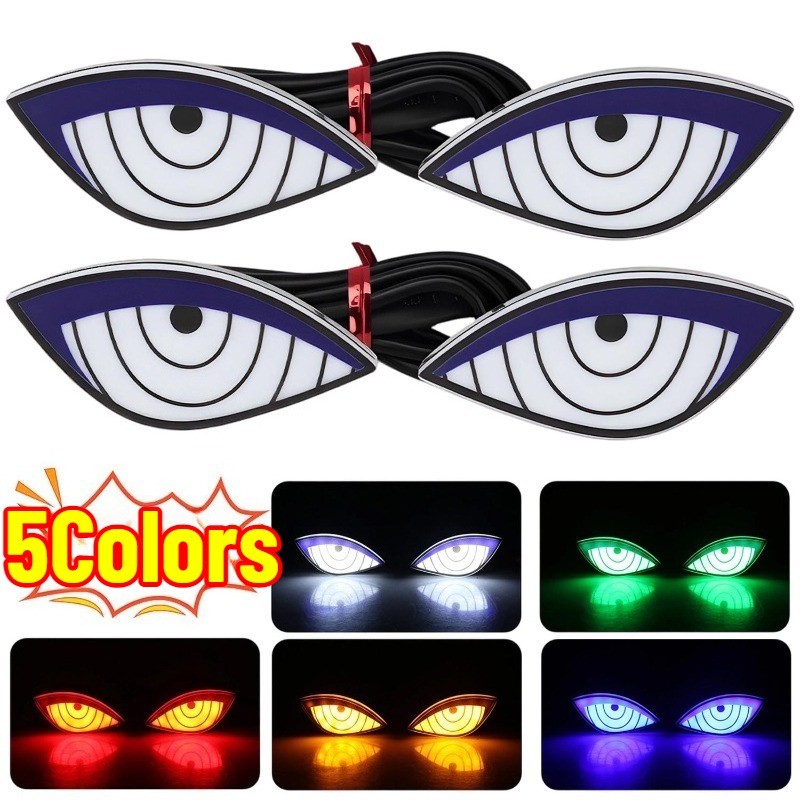 Luz LED Dynamic Devil Eye-Lâmpada De Advertência De Segurança Noturna-Lanterna Traseira Piscante-Indicador Vermelho Amar
