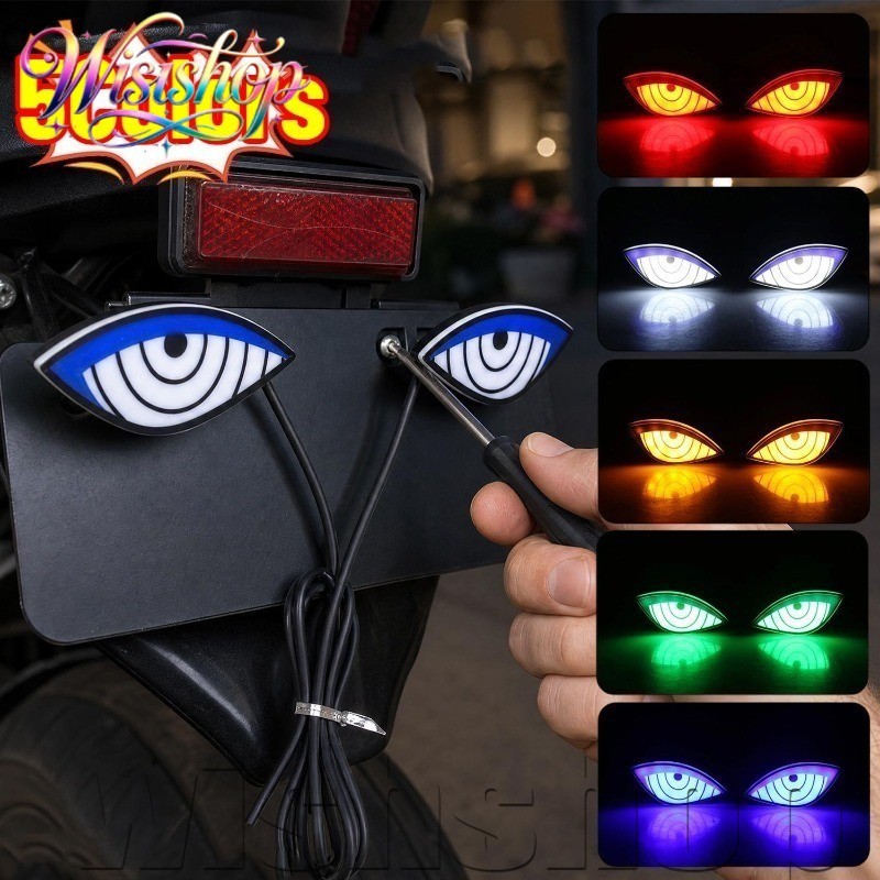 [Em Estoque] Luz LED Dynamic Devil Eye-Indicador Vermelho Amarelo Azul-Lâmpada De Advertência De Segurança Noturna-Lante