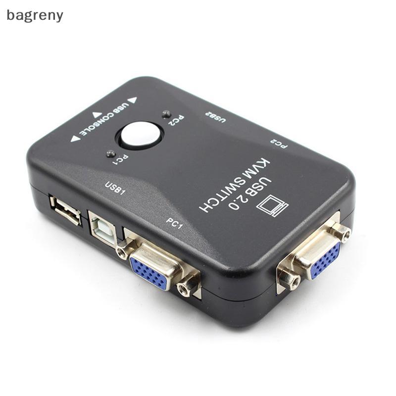 [bagreny] Caixa De Switch KVM USB VGA De 2 Portas Para Mouse , Teclado , Monitor , Compartilhamento , PC BR
