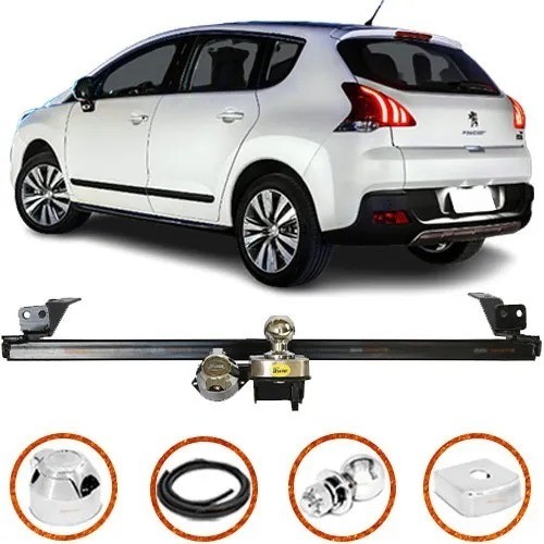 Engate Fixo Peugeot 3008 2009 2010 2011 2012 2013 2014 2015 2016 2017 700kg Homologado