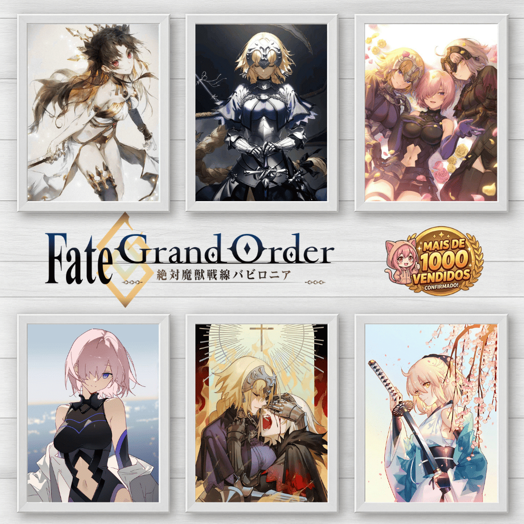 Placas Decorativas Quadros - Fate Grand/Order (Fate Series), Anime