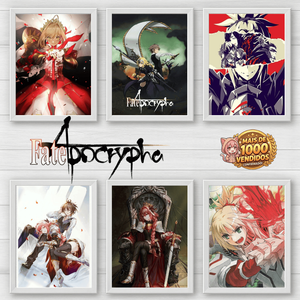 Placas Decorativas Quadros - Fate Apocrypha (Fate Series), Anime