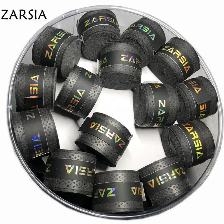 Kit 5 Overgrip Fita Super Grip Seca Raquete Beach Tennis Zarsia Preto