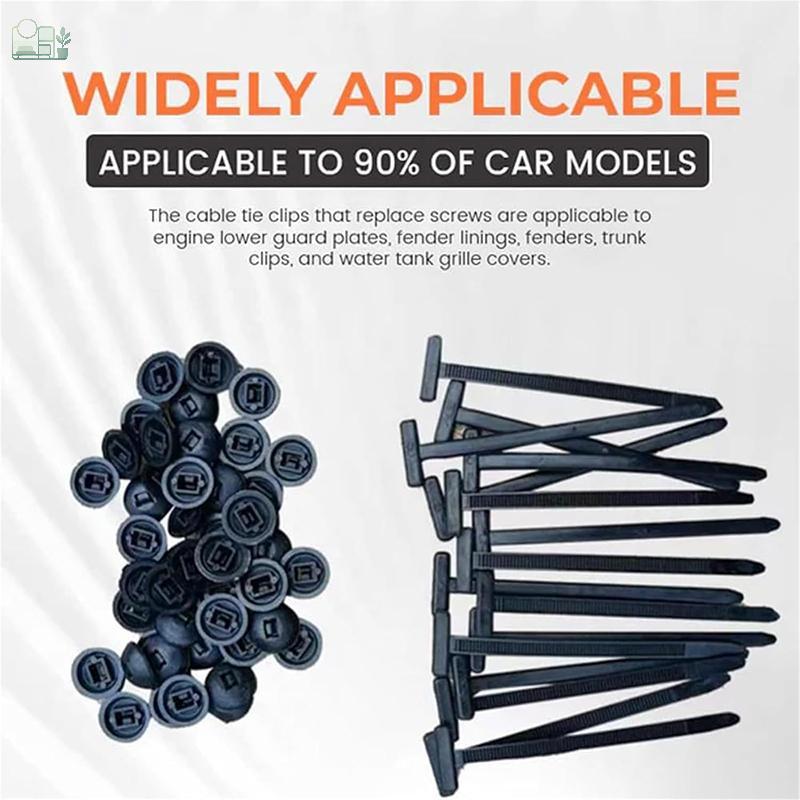 GAV 10-100Pcs Nylon Universal Cable Tie Bule Auto-Loing Zip Ties Titular Com Botão Pin Multiuso Para Reparação Diária Do