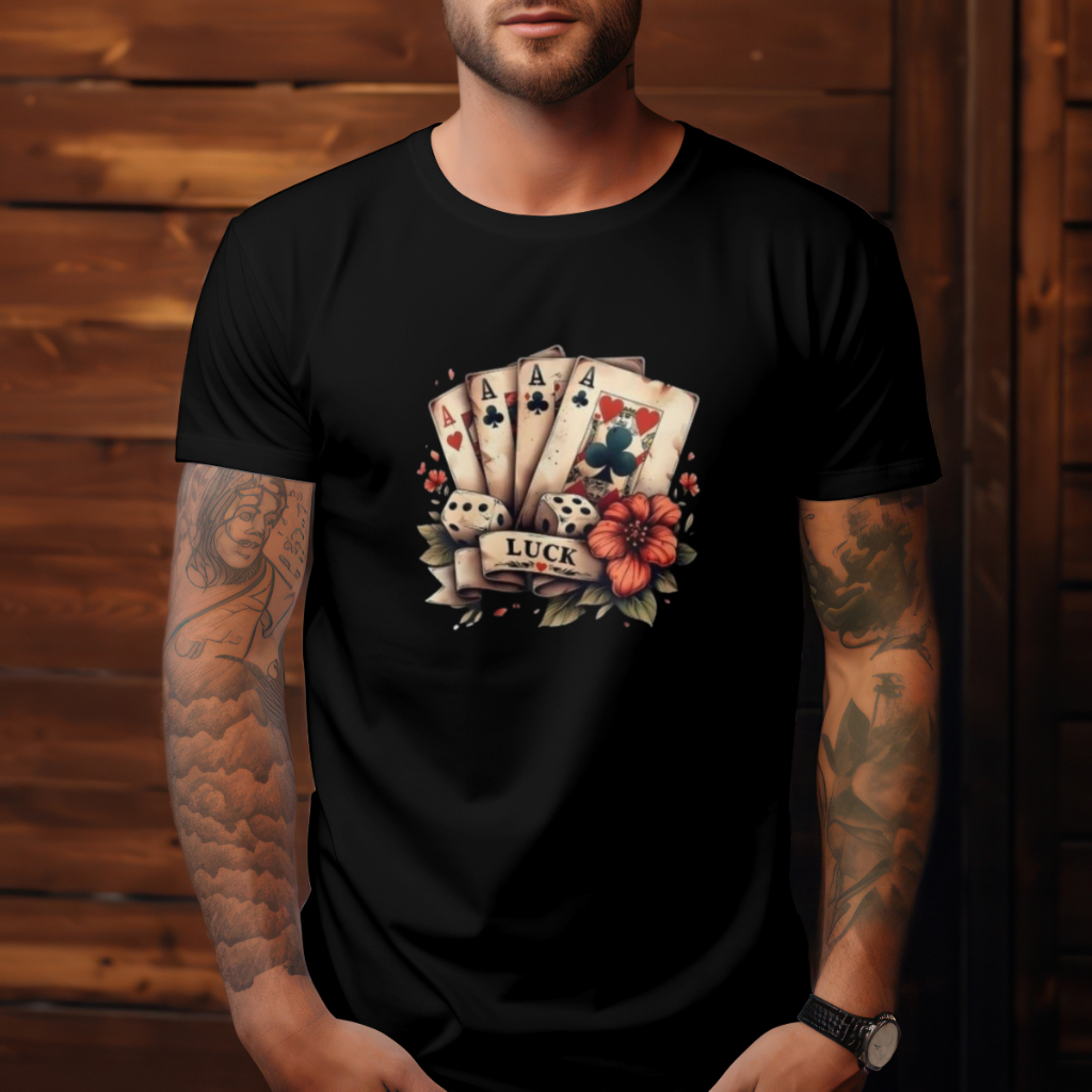 Camisa Camiseta Luck 100% algodão tamanhos P ao GG stretwear