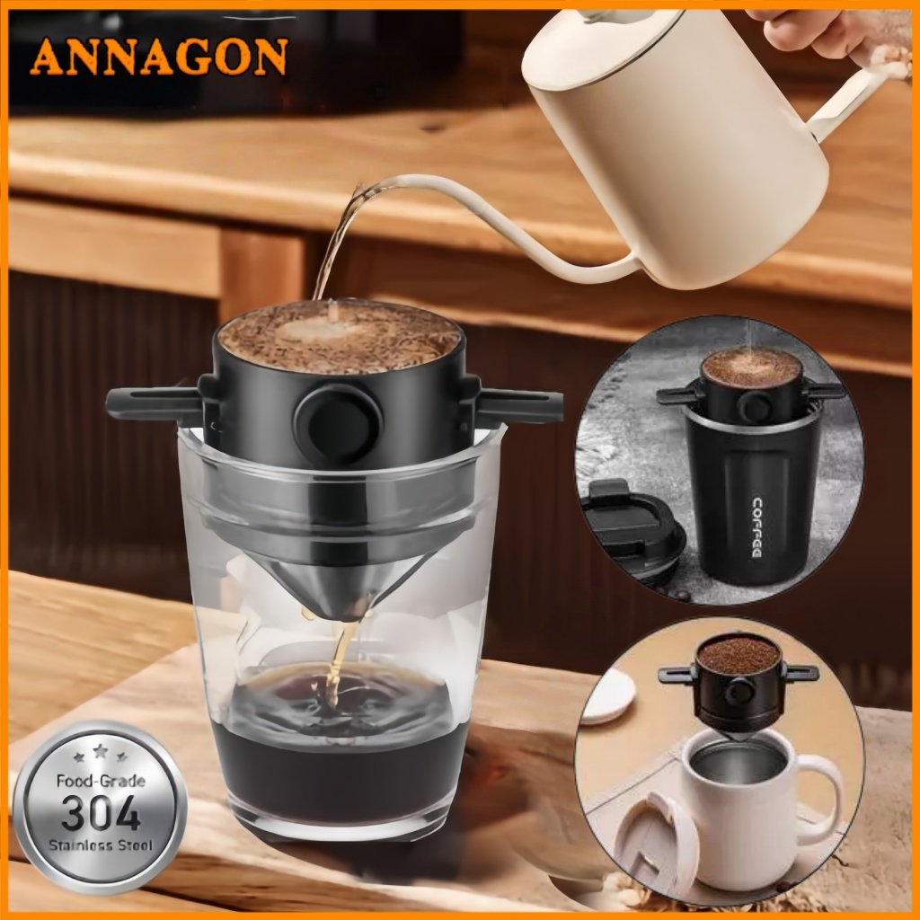 Mini Filtro De Café Chá Coador De Café Reutilizável Portátil Inox para Casa Escritório e Viagens