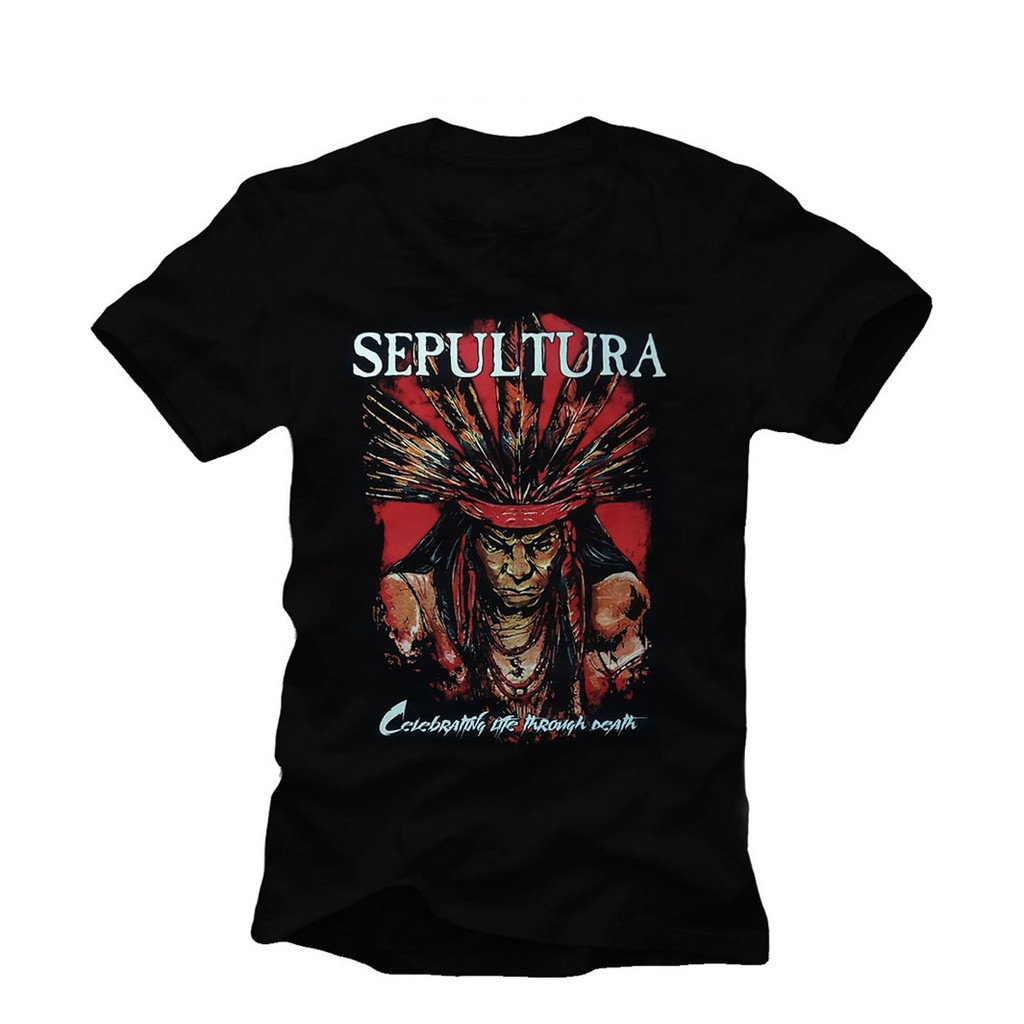 Camiseta Sepultura Tour Celebrating Life Through Death