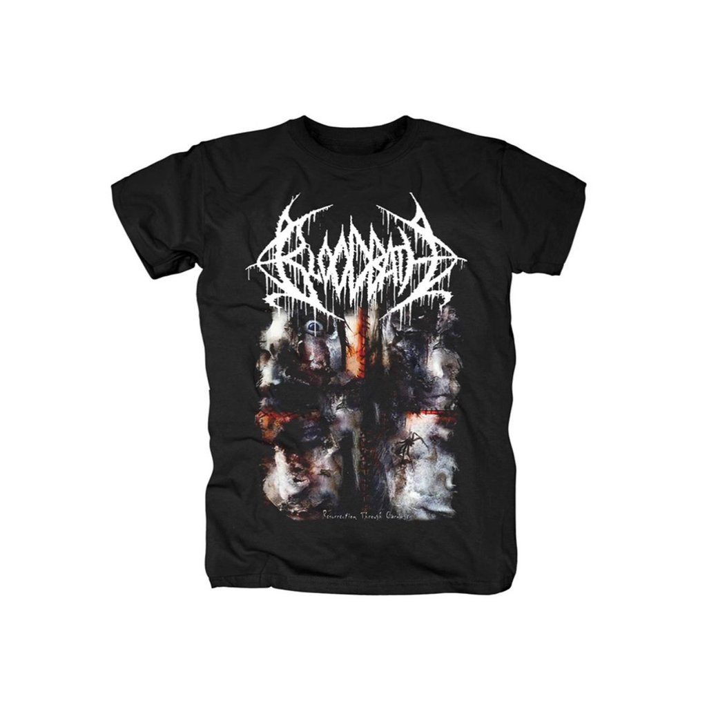 Music.Soul Camiseta Unissex Bloodbath Death Metal Resurrection Through Carnage Estampado Poderoso Estiloso Confortável