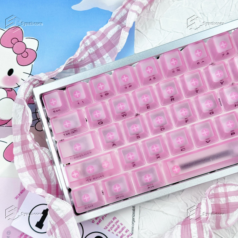 Micro Pó Leve Perfil OEM Shine-Through Impressão Lateral Conjunto De Teclas PBT De Tiro Duplo 130