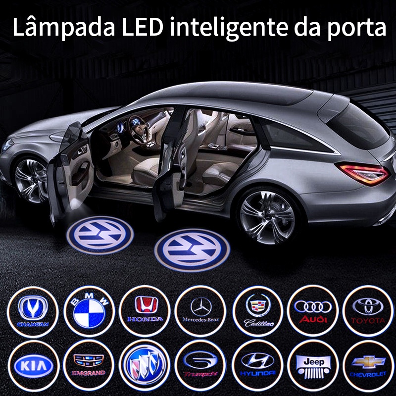 acessórios para carro Universal Car Light Led Projector De Boas Vindas Luz Decorativa Para Porta Acessórios Interiores