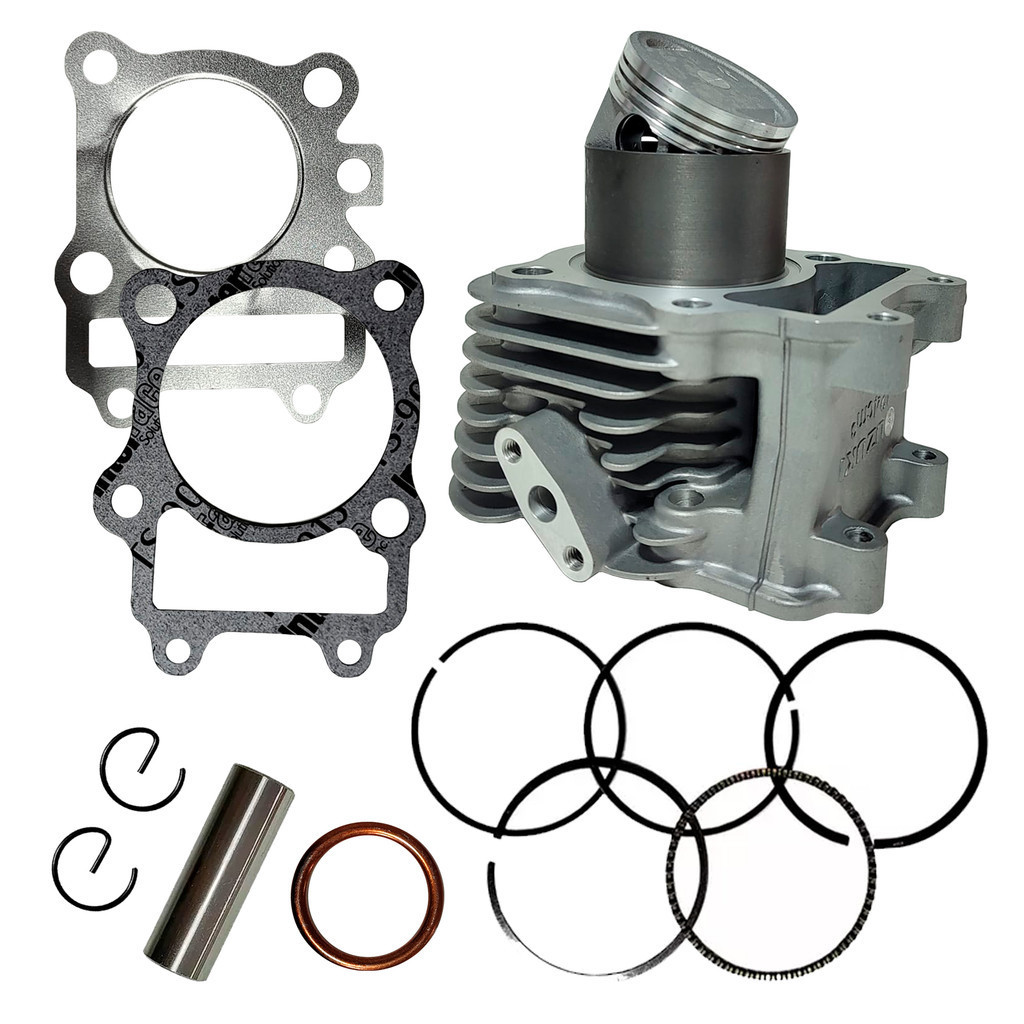 Kit Motor Cilindro Pistão Anéis An 125 Burgman 2006 Até 2010   Smart 125 2010 Até 2015