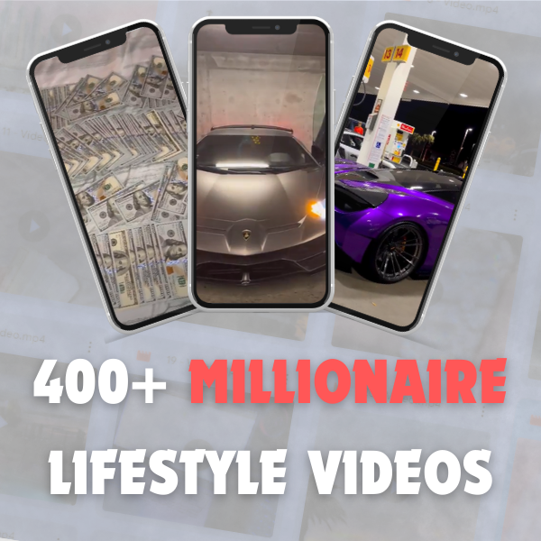 400+ Millionaire Lifestyle Videos Pack