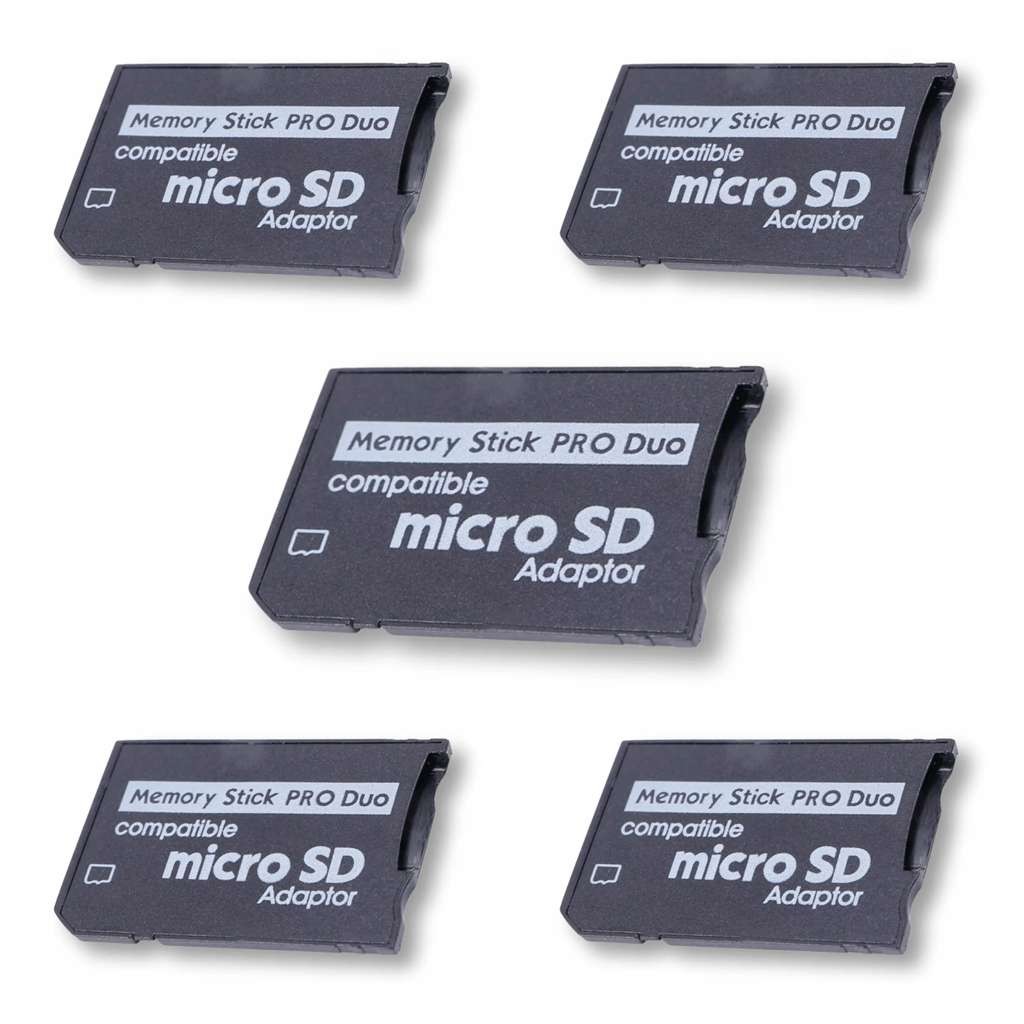 5 Adaptadores para Memória Micro SD Compatíveis com Memory Stick Pro Duo