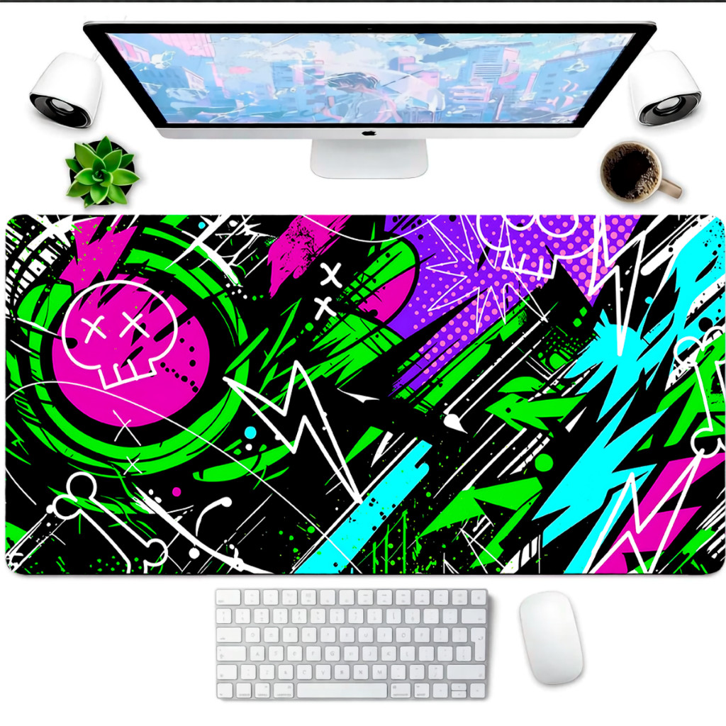 Mouse Pad Gaming Personalizado Masculino Mousepad 80x30 Superfície Premium Controle e Velocidade Para Uso Diário em Comp