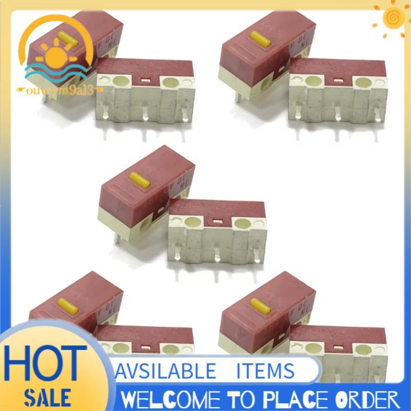 Conjunto De Microinterruptor De Ponto Amarelo , 10 Peças , 3 Pinos , 20M , Cliques Para Mouse HUANO , Botão