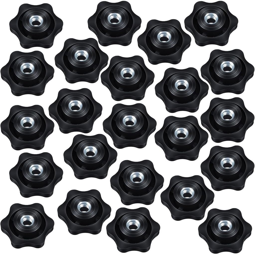 30-Pack 1/4-20 Star Knob,1/4