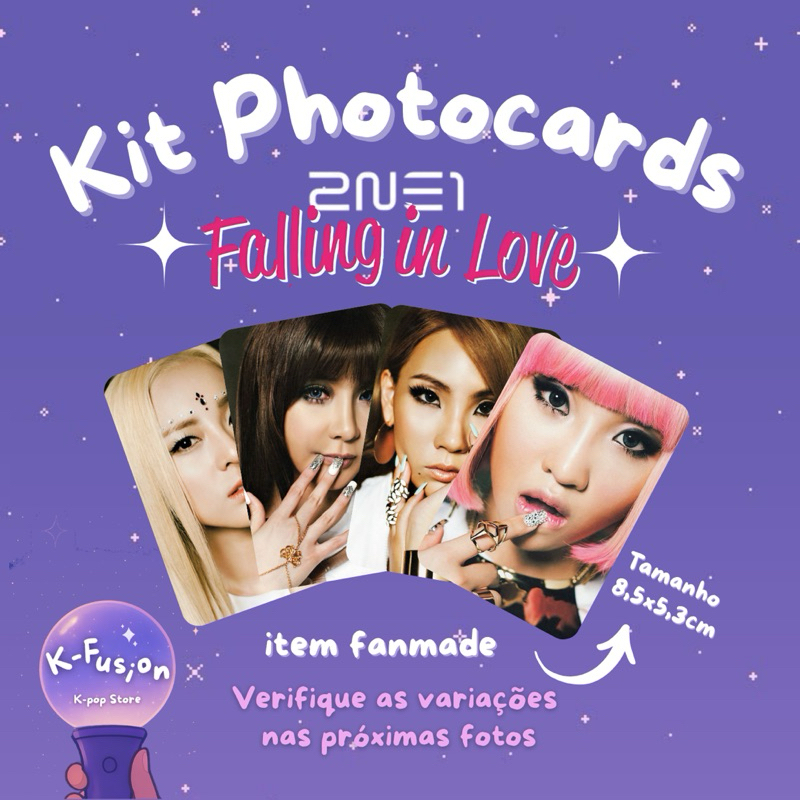 Kit 8 Photocards 2NE1 Falling In Love