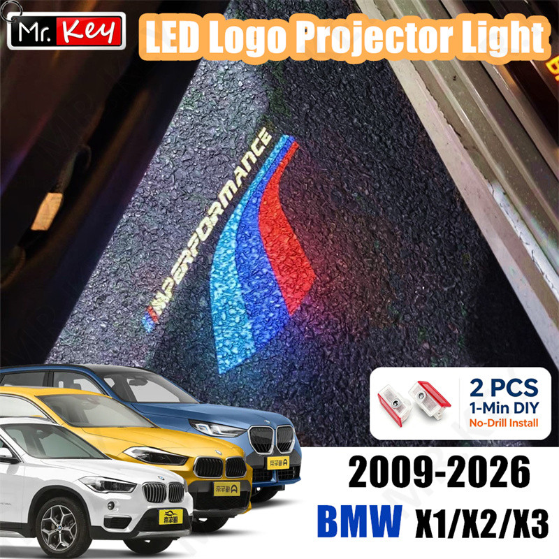 [Mr.Key] Lâmpada De Projetor De Luz Fantasma Sem Fiação Atualizada Para BMW SUV X1 X2 X3 U11 F48 E84 U10 F39 G45 G01 F25
