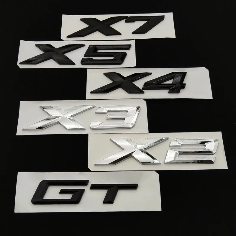 Novo Logotipo 3D ABS Do Porta-Malas Traseiro Carro X1 X2 X3 X4 X5 X6 X7 Emblema Adesivo Para BMW U11 F39 G01 G45 F26 G02