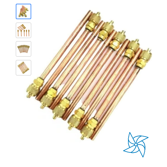 Kit Combo Completo com 20 Válvulas De Serviço de Refrigeração Schrader 1/4