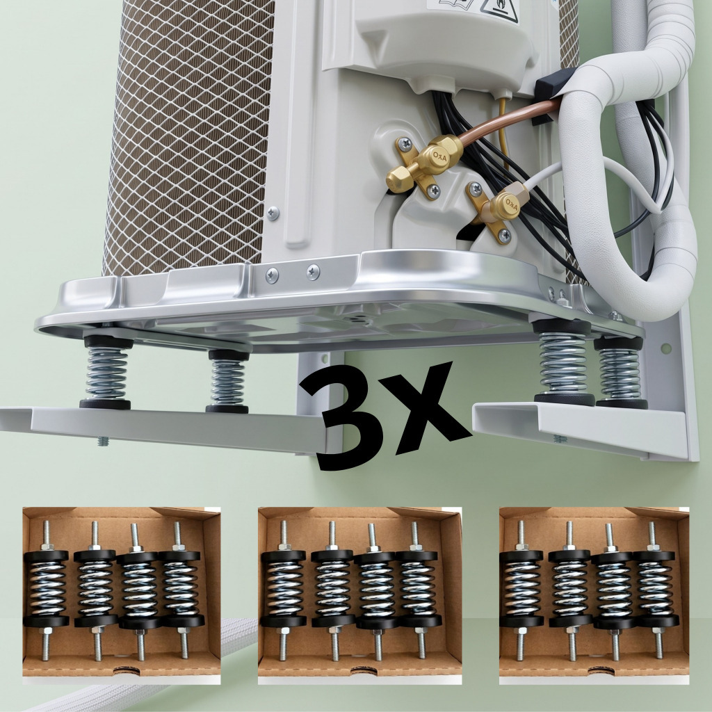 Combo 3 Kits Amortecedor Anti Vibração Vibra Zero Para Ar Condicionado Split