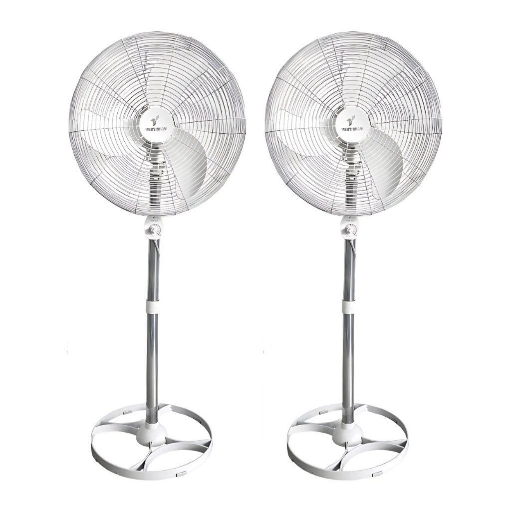 Combo 2 Ventiladores de Coluna e Mesa Ventisilva Bivolt 50cm - Venti50C