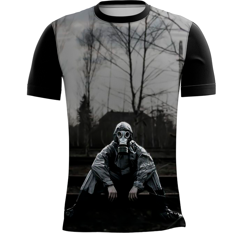Camiseta Personalizada Chernobil Russia Radioativo 09_x000D_