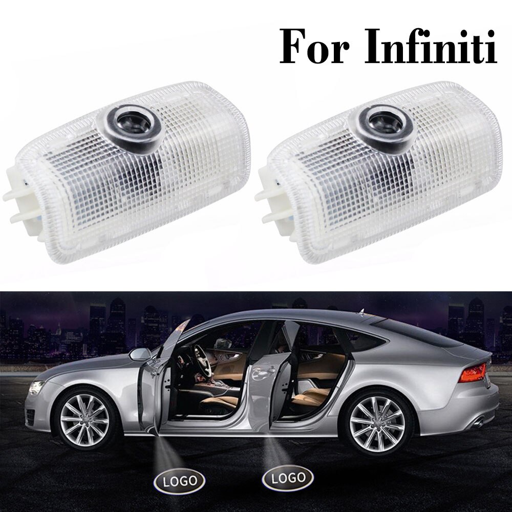 Para Infiniti Q50 QX56 QX50 Q60 Q70 FX 37 50 EX 25 35 Led Logotipo Da Porta Do Carro Luz Fantasma Auto Emlem Projetor La