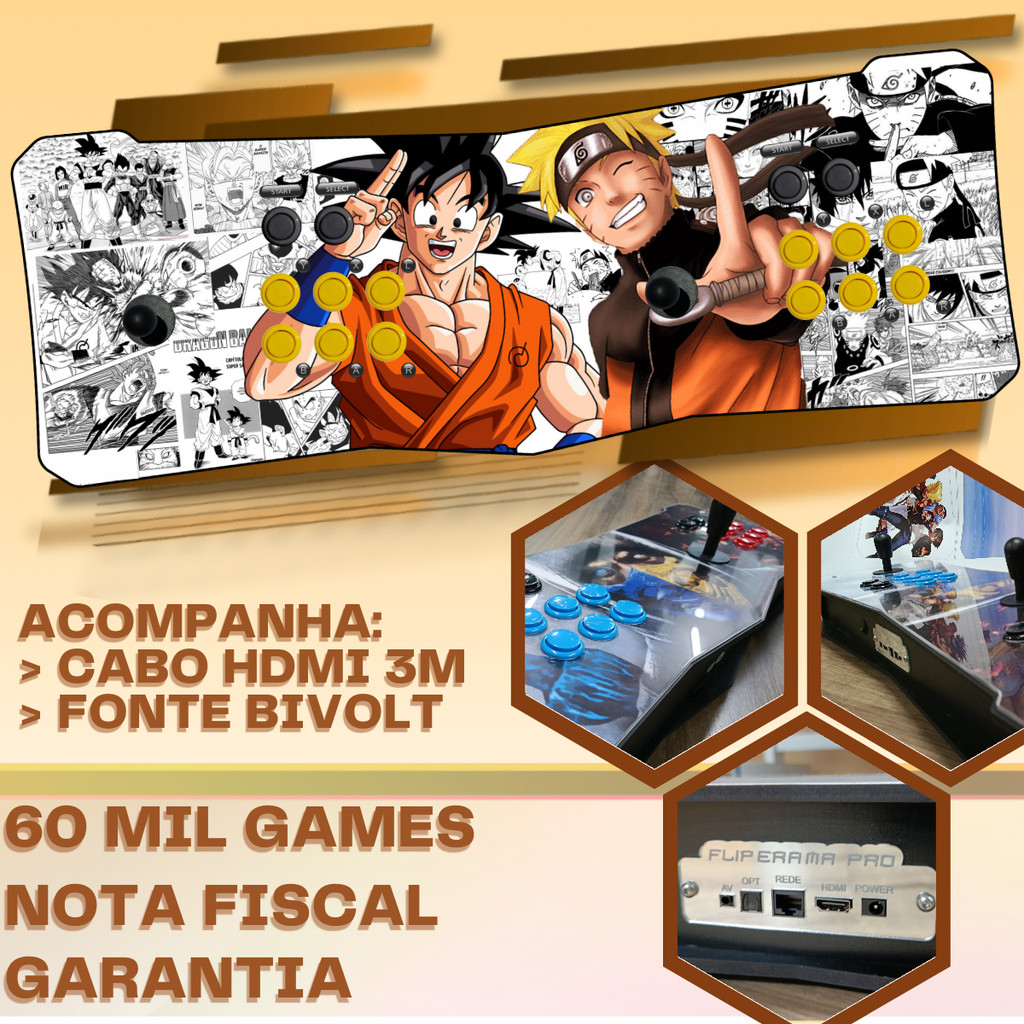 Fliperama Portatil edição colecionador - 60 mil Jogos imperdivel - Video game portatil