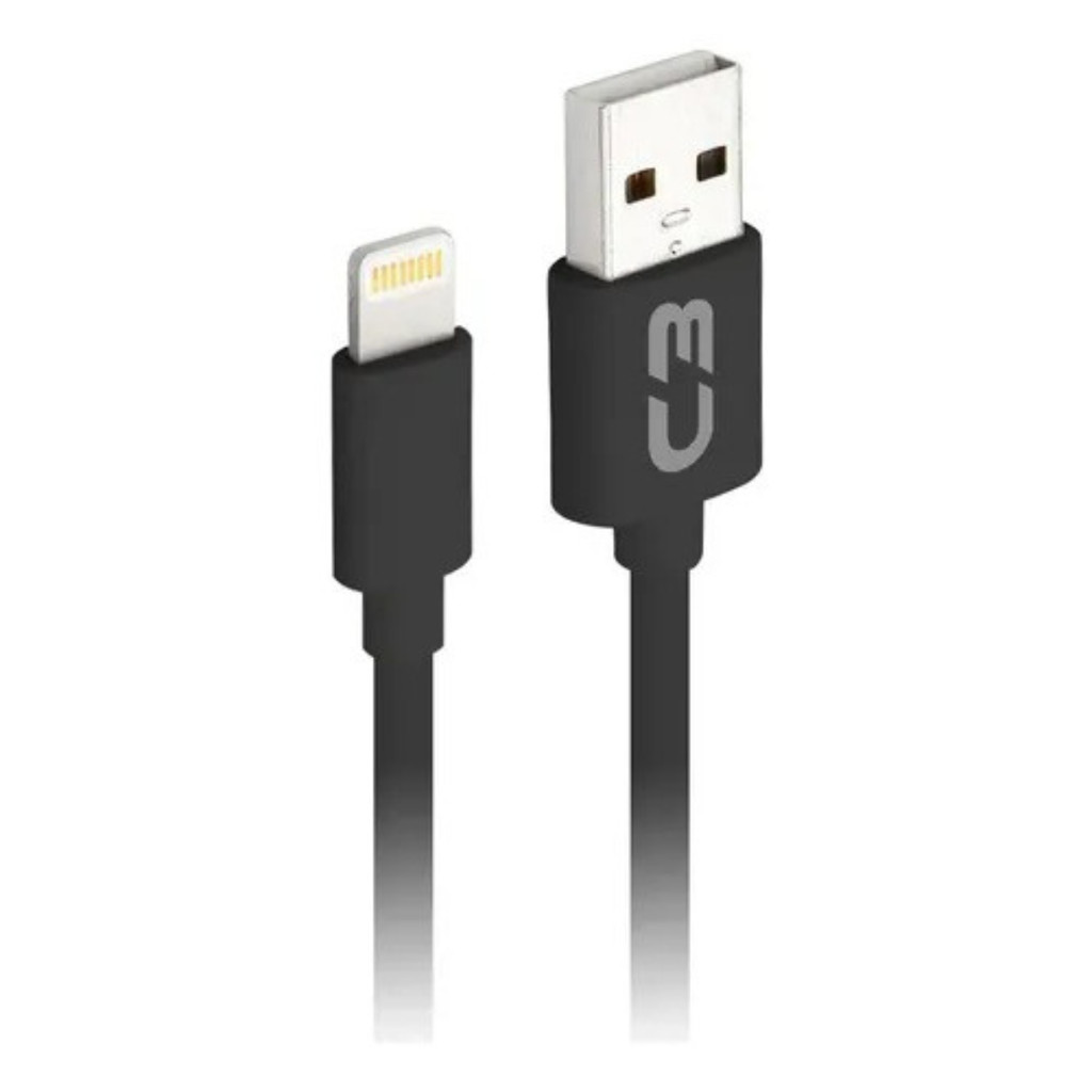 Cabo Compatível Iphone IOS Lightning 1m Usb 2.0 C3plus