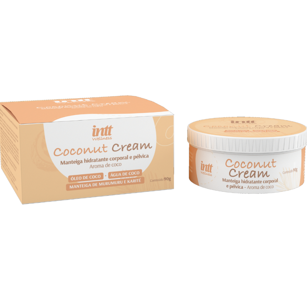 Hidratante Coconut Cream Intt Para Corpo e Virilha – Toque Macio 90g
