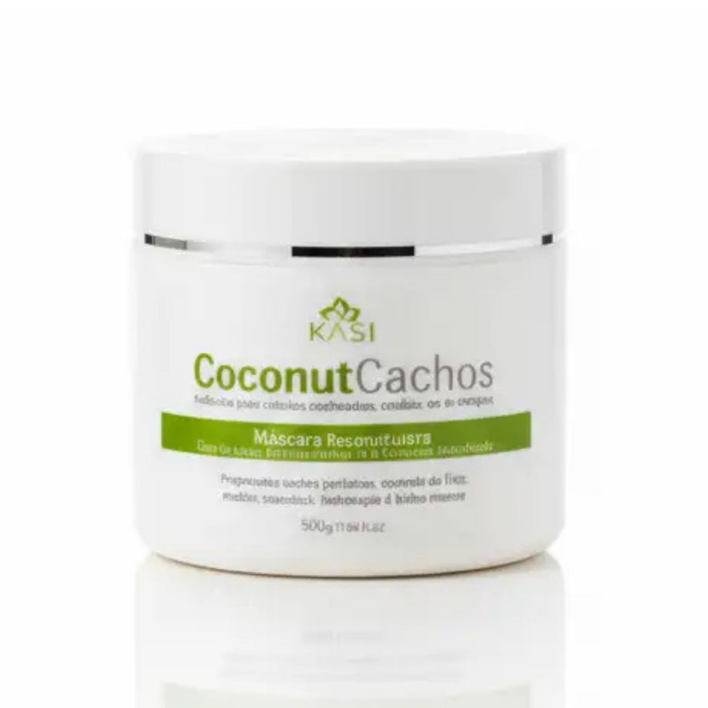 Máscara Coconut Cachos Kasi 500g | Reconstrução, Nutrição, Hidratação e Definição
