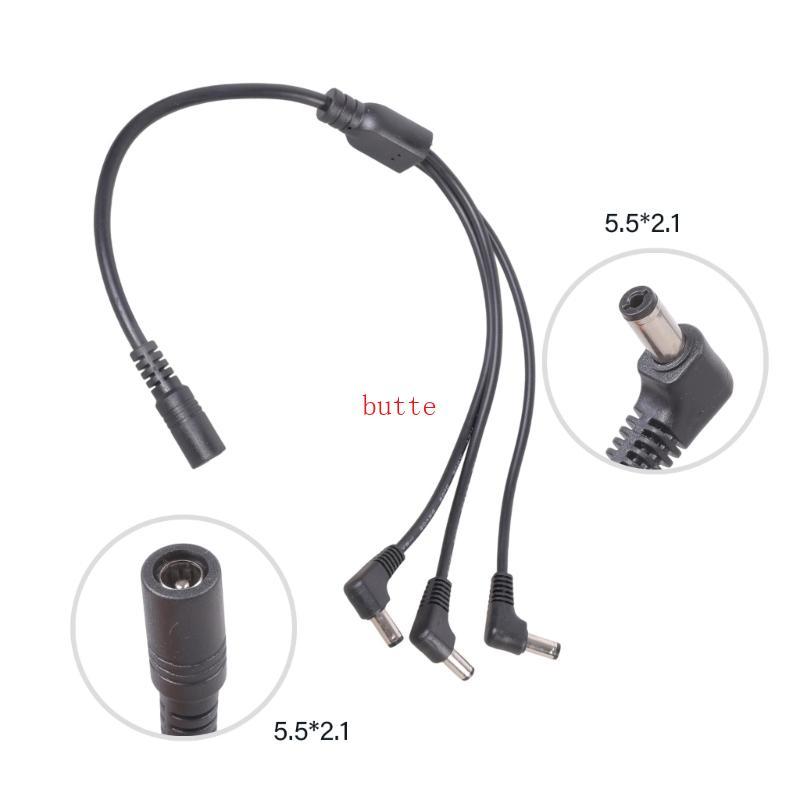butte DC5521 Splitter Alimentação 5 5x2 1mm Fêmea Para 2 3 4 Plugues Extensão