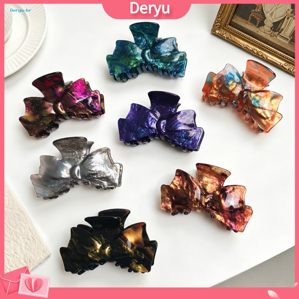 Scalp Hair Claw Strong Grip Clip Women’s Bowknot Anti-slip Shark Teeth Comfortable and Durable Accessory for Use Styli