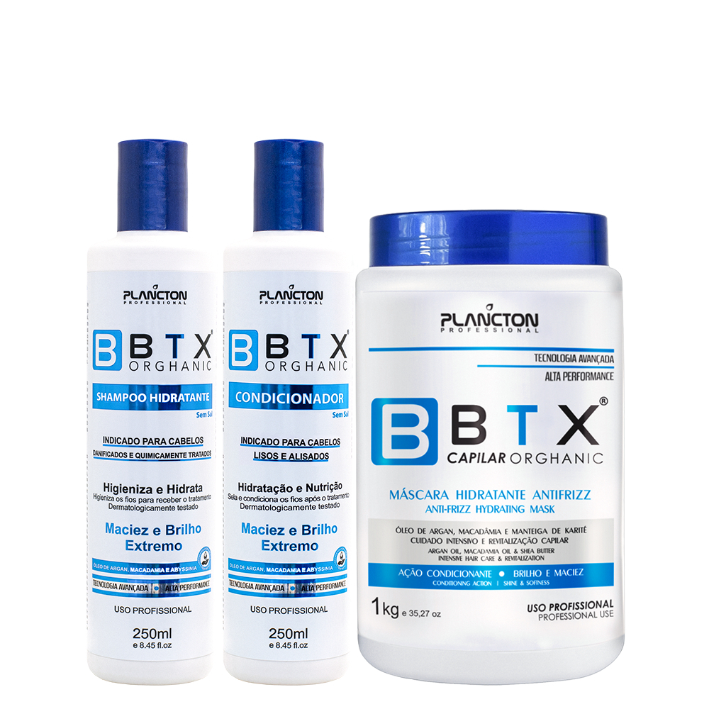 Combo Btx Orghanic 1Kg + Kit Shampoo-Condicionador - Plancton Professional