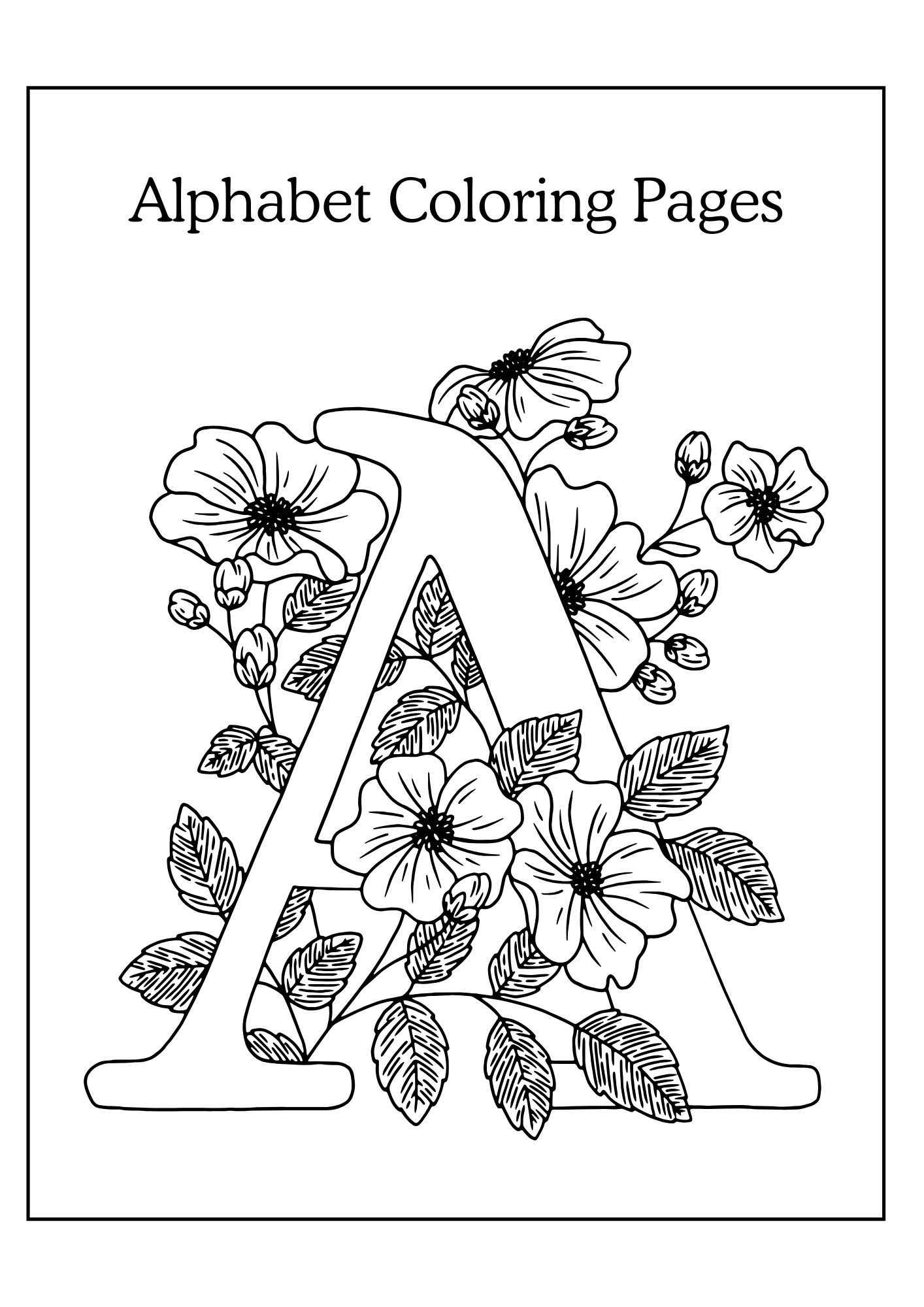 Alphabet Coloring Pages Worksheet