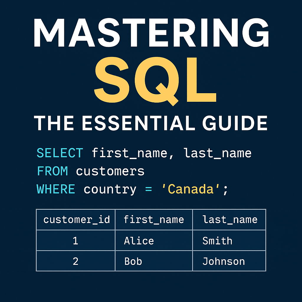 Mastering SQL The Essential Guide