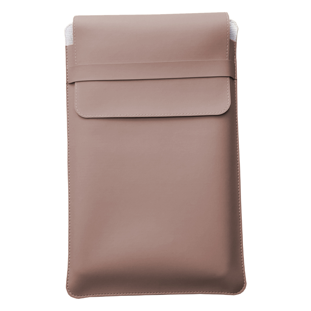 Luvas Pasta Case Capa Para Notebook Couro Sintético Bege Escuro Premium 13, 15,6 e 17