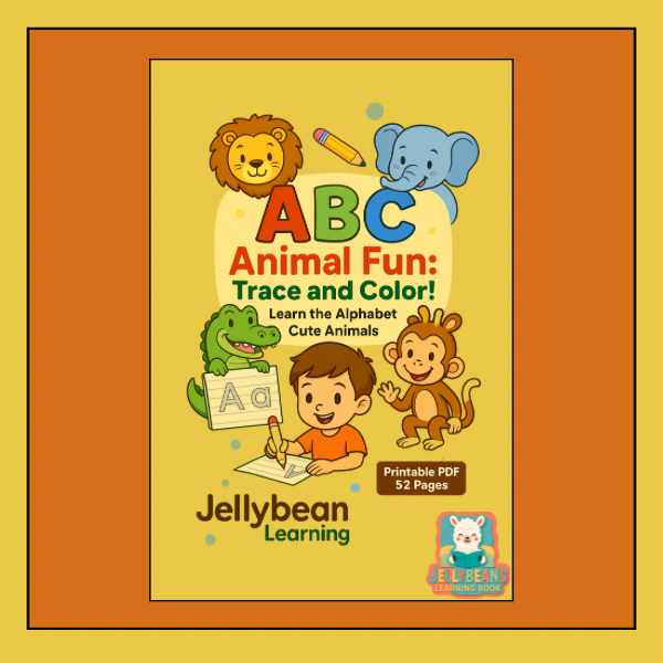 ABC Animal Fun: Trace and Color